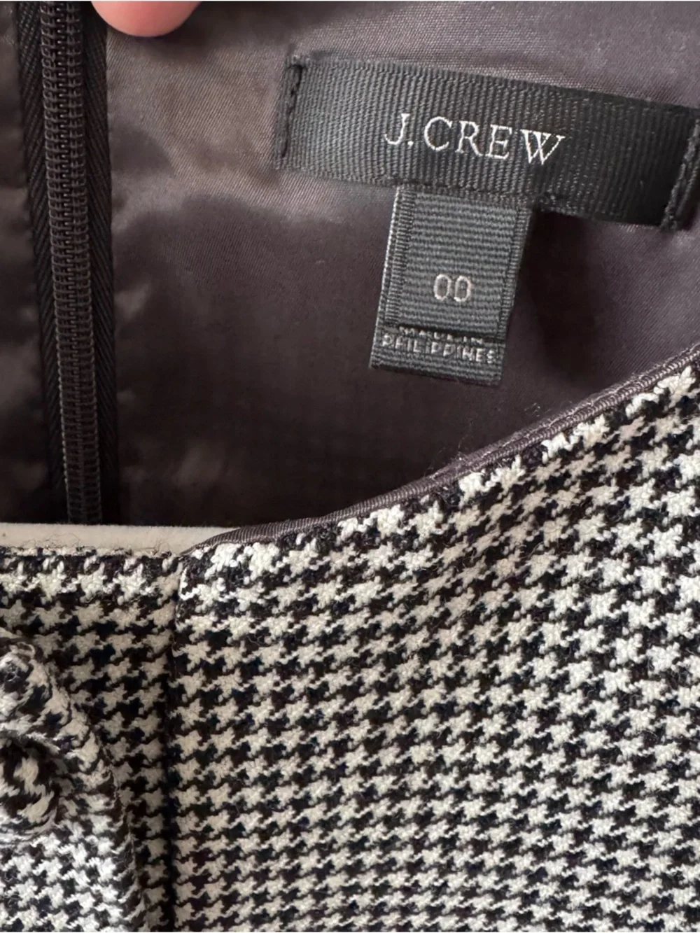 J.Crew wool Houndstooth Sheath Dress